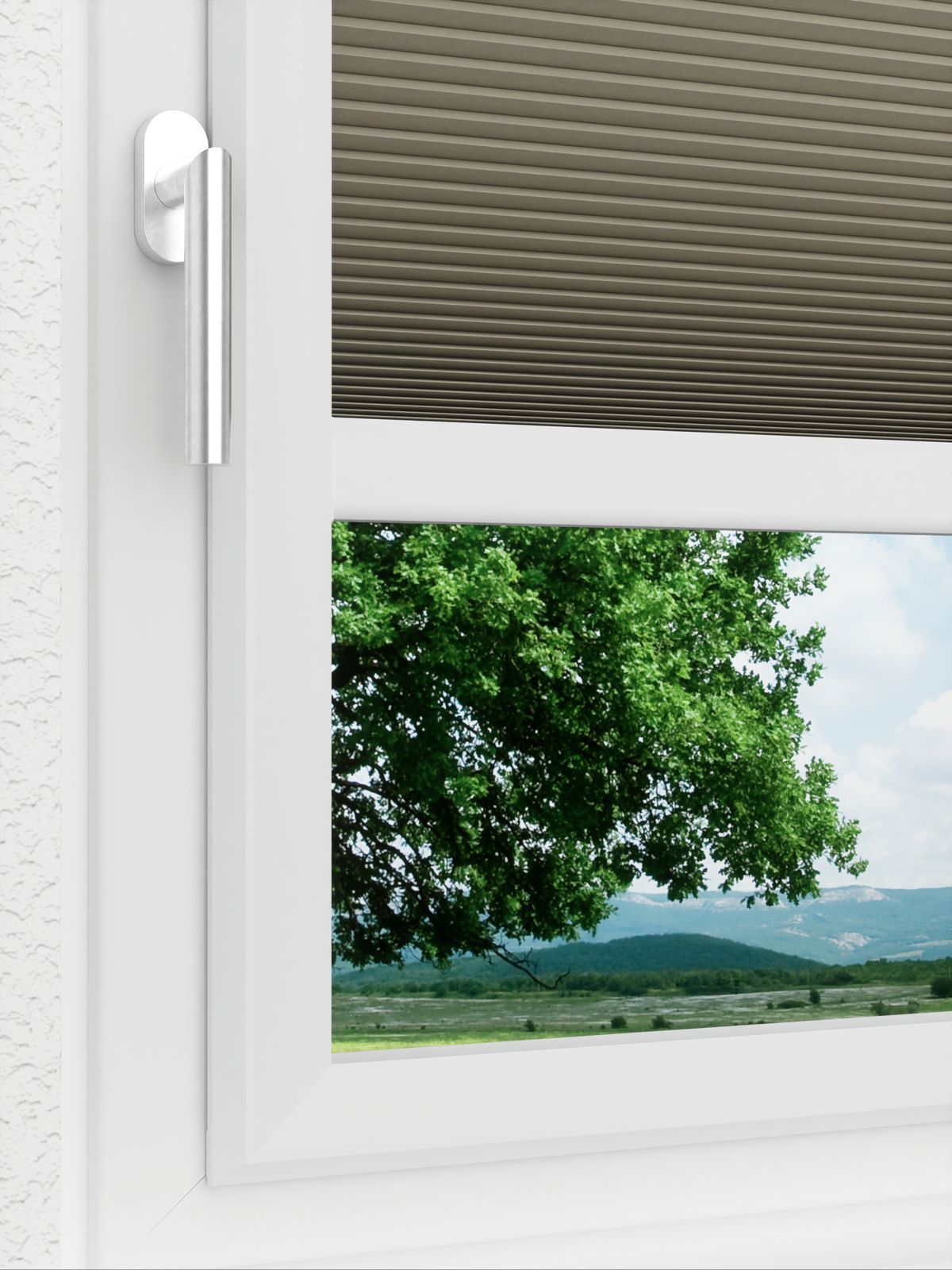 Detailansicht LYSEL HOME Plissee 010A Calluna Wabe