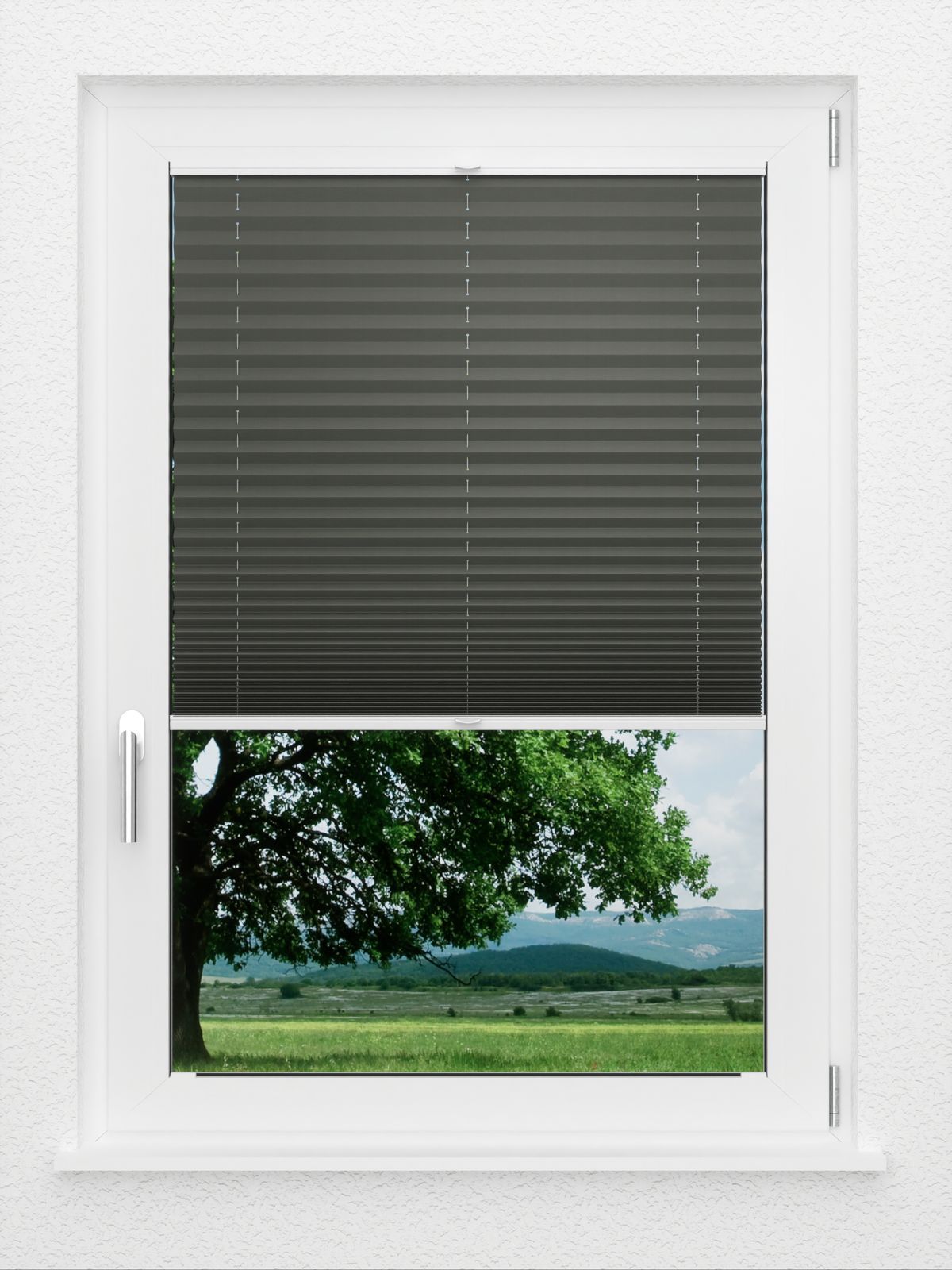 Detailansicht LYSEL HOME Plissé 211A Crepe Pearl
