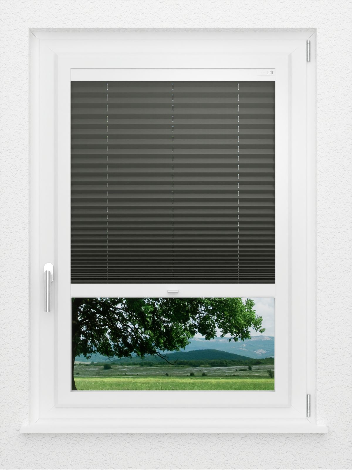 Detailansicht LYSEL HOME Plissé 211A Crepe Pearl