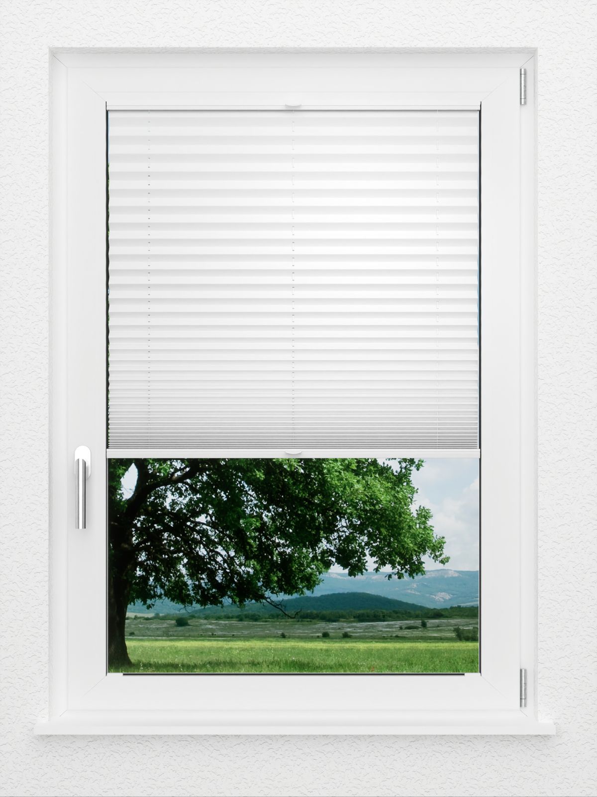 Detailansicht LYSEL HOME Plissé 209B Crêpe Pearl