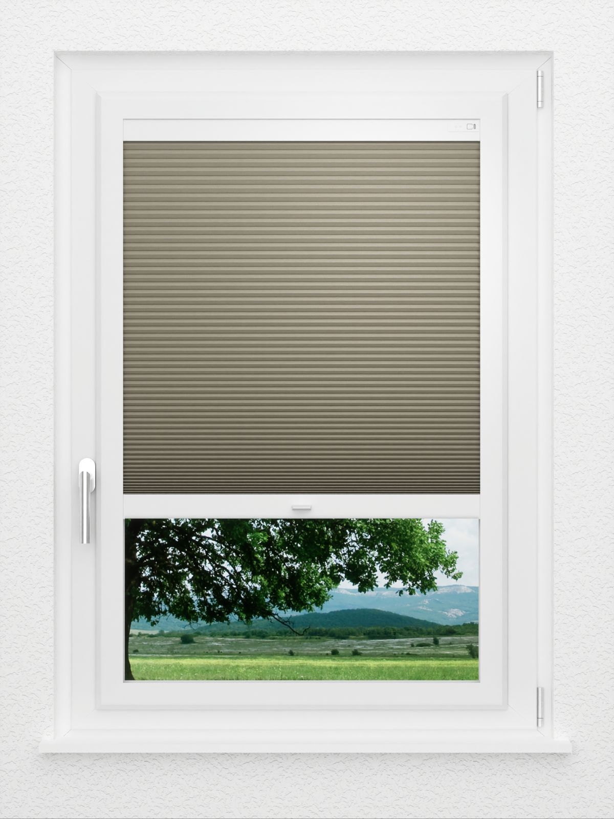 Detailansicht LYSEL HOME Plissee 010A Calluna Wabe