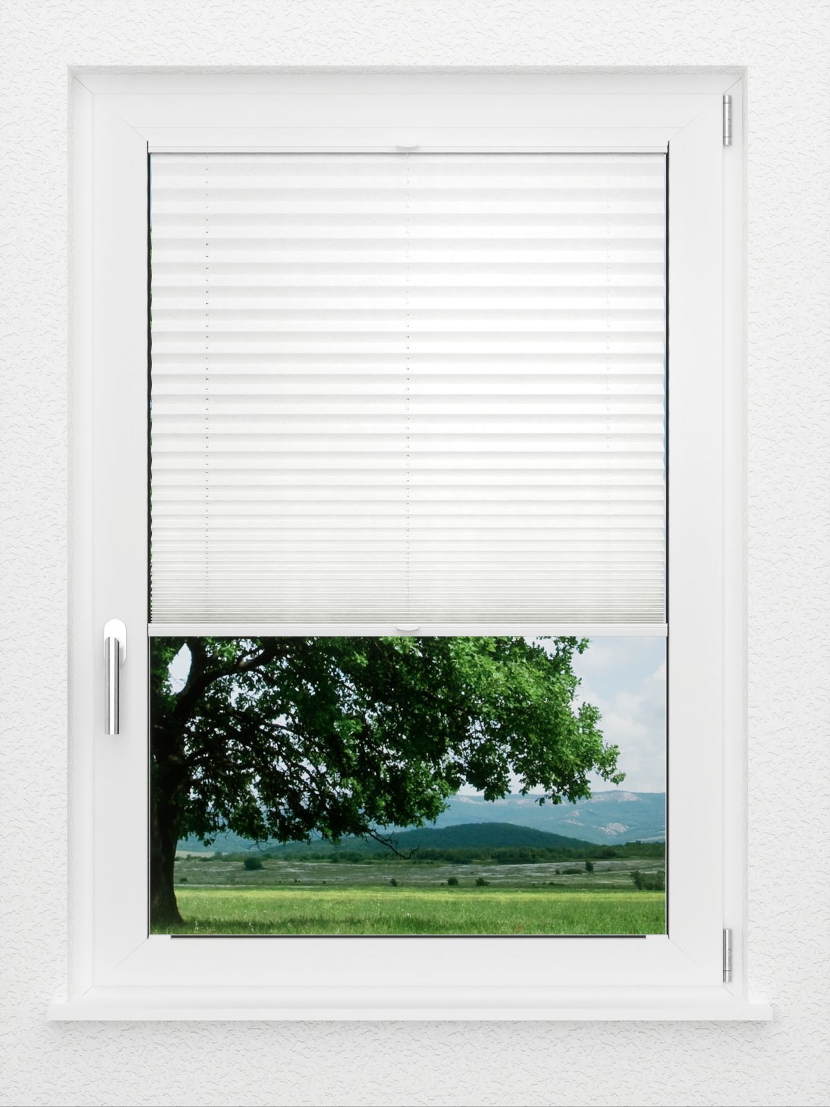 Detailansicht LYSEL HOME Plissé 124B Crush Pearl