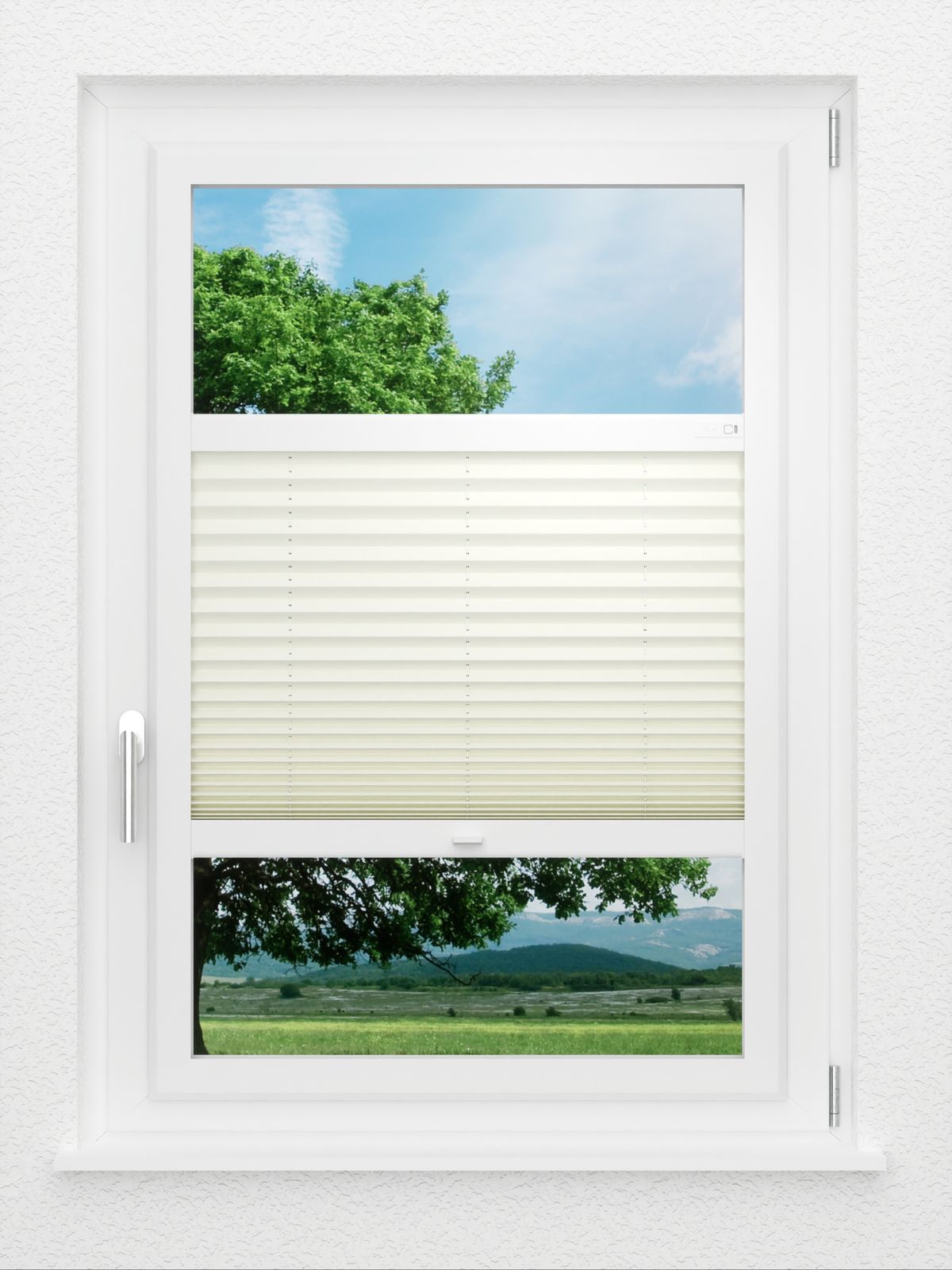 Detailansicht LYSEL HOME Plissé 140B Krepp Pearl
