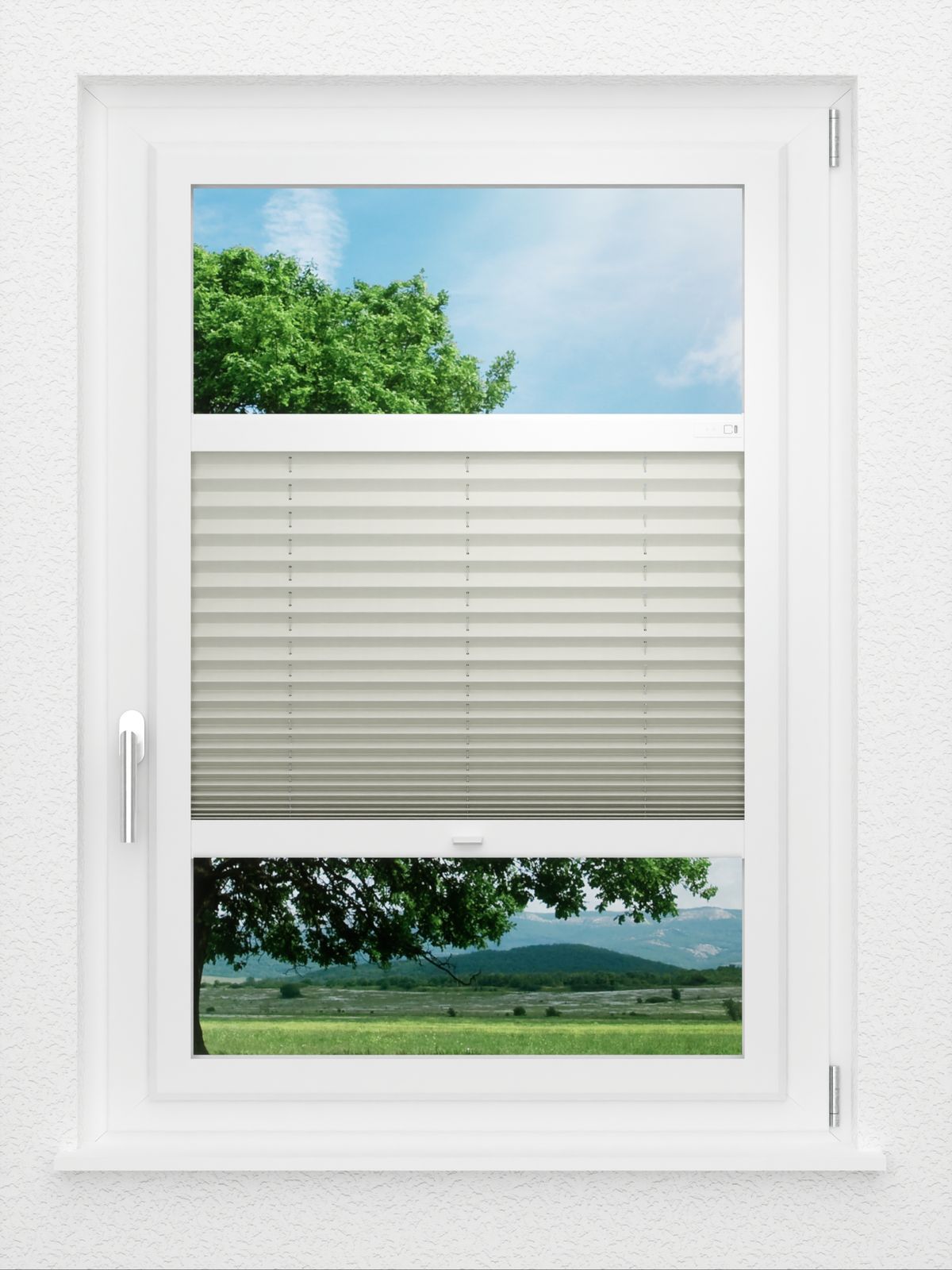Detailansicht LYSEL HOME Plissé 212B Crepe Pearl