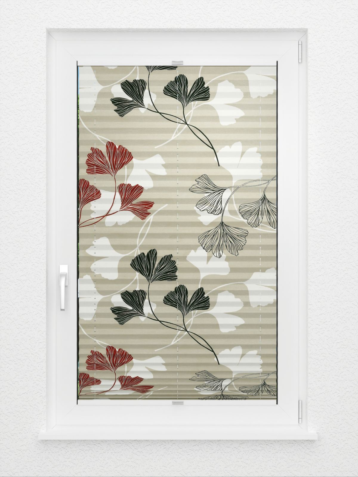 Detailansicht Plissé Ginkgo Nuit 8710.5022