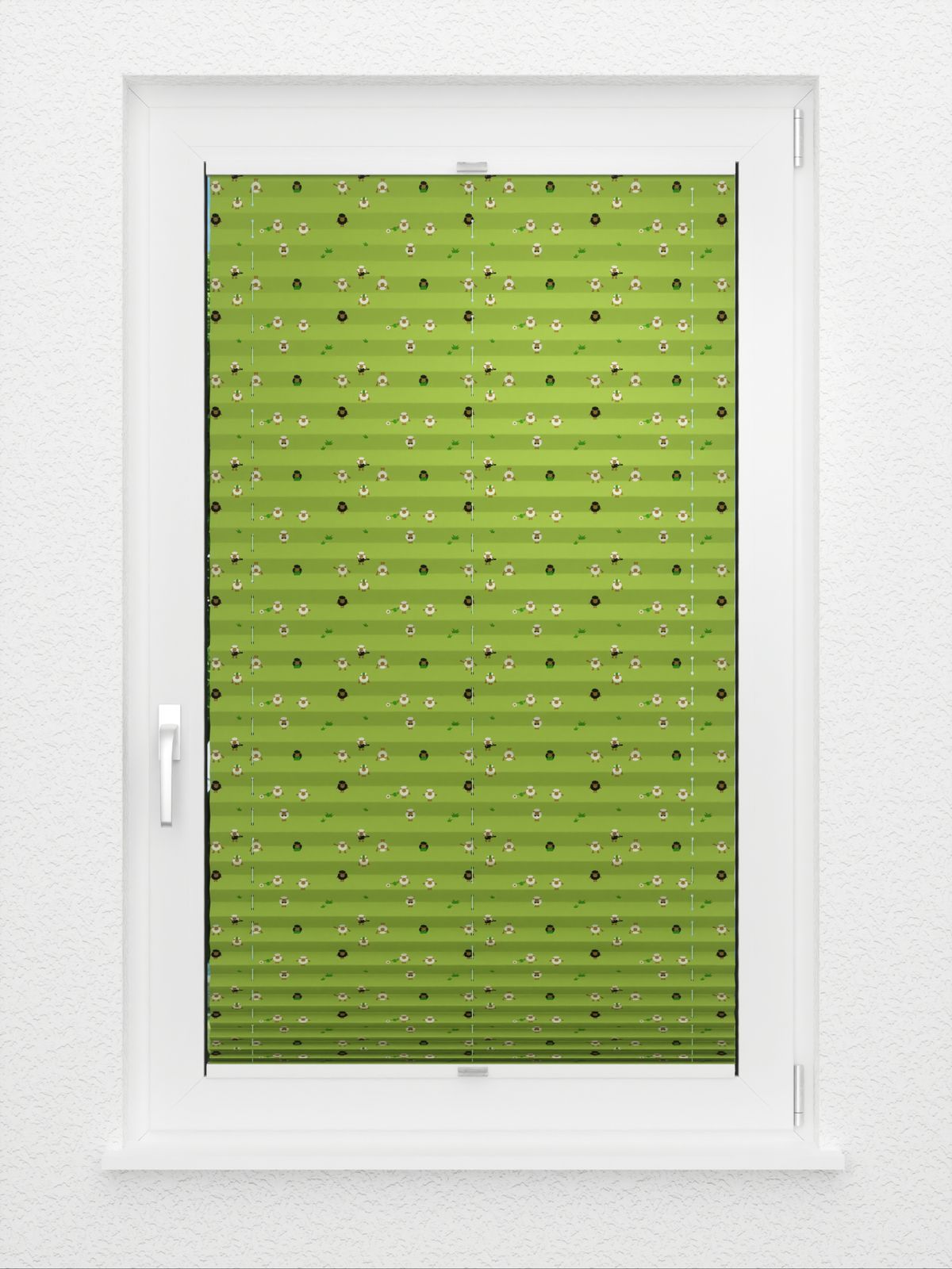 Detailansicht plissé Mouton vert Nuit 4406.1714