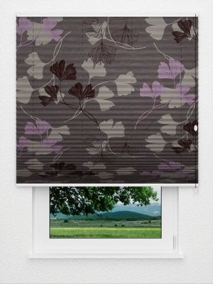 Plissé Ginkgo Nuit 8740.5019 Fensteransicht