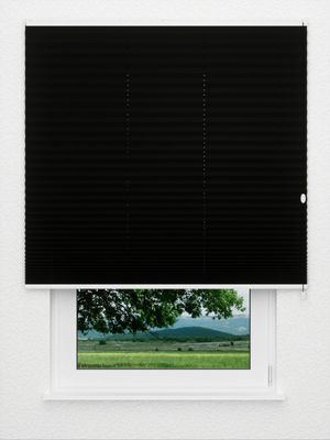 Plissé crêpe Black Out 4108.0159 Fensteransicht