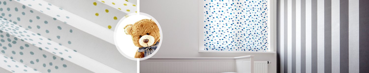 Stores plissés sur mesure pour la chambre d'enfant